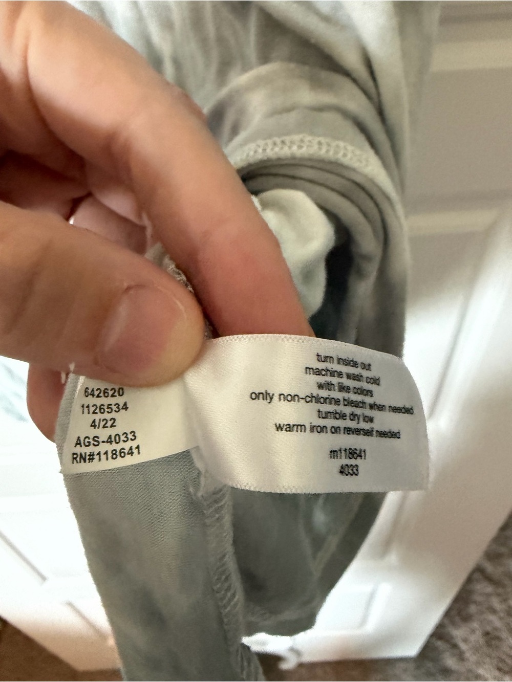 Lane Bryant Livi Light Gray Tie-Dye Tee - Picture 6 of 9